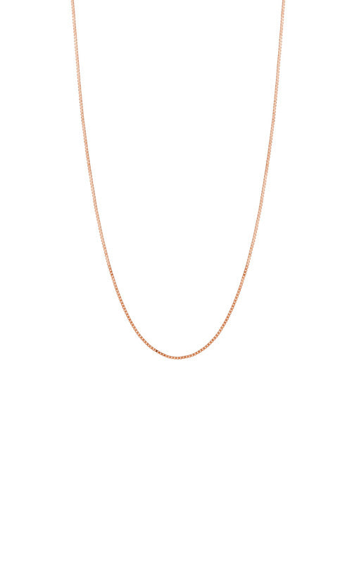 Albert's 14k Rose Gold 20 Inch .66mm Box Chain MZ002486-14K_20