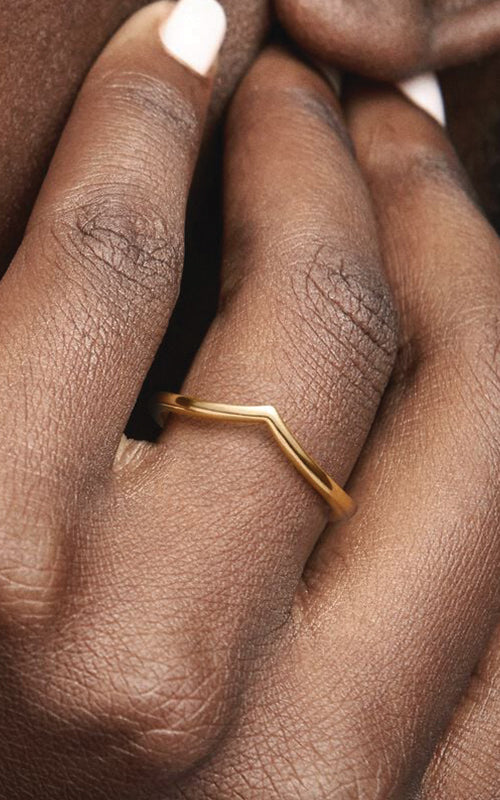Polished Wishbone Ring 168742C00-46