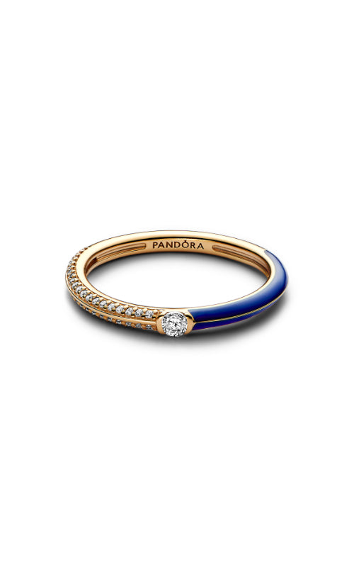 Pandora ME Pave & Blue Dual Ring 162528C01-54