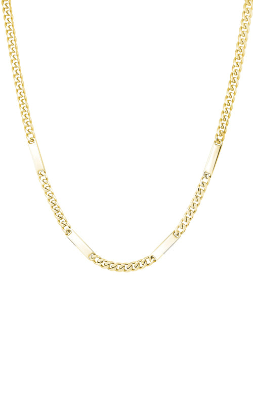 Italgem Stainless Steel Gold Tone 22" 4.6mm Curb Chain SYN8-N4