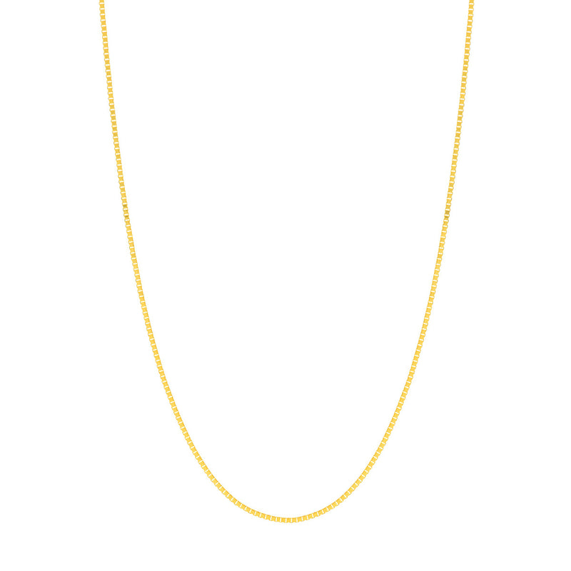 Albert's 14k Yellow Gold 22" .80MM Adjustable Box Chain MF007744-14Y_22