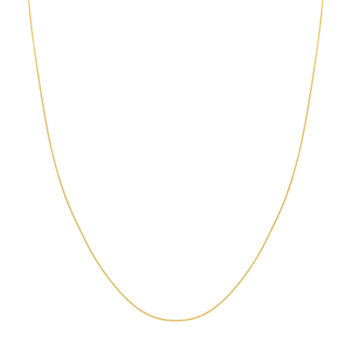 Albert's 14k Yellow Gold 20" .80MM Open Diamond Cut Cable Chain MZ000374-14Y_20