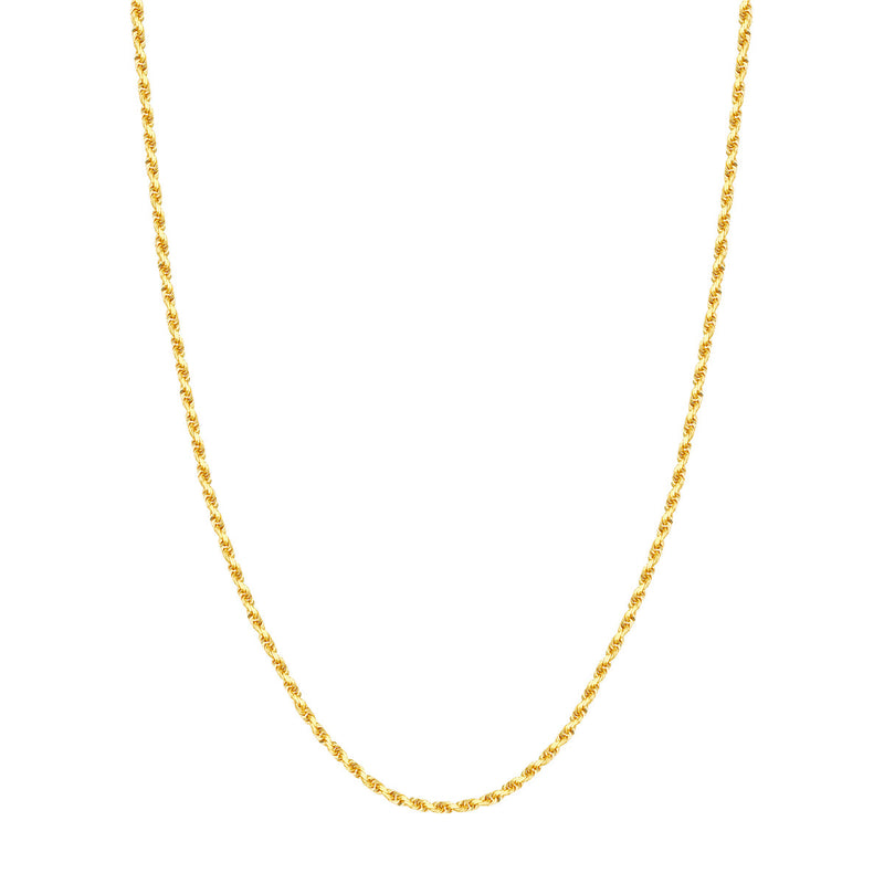 Albert's14k Yellow Gold 22" 2.70MM Diamond Cut Rope Chain TM001590-14Y_22