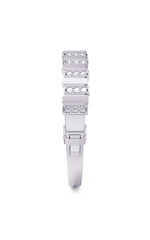 Ashley Lauren 14k White Gold 1.27 ctw Round Diamond Bar Bangle Bracelet BA390-14