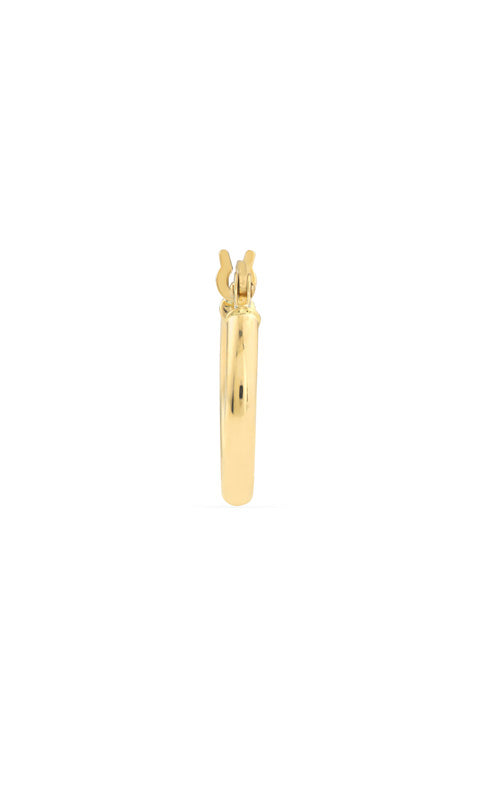 Albert's 10k Yellow Gold 2mm x 15mm Hoop Earrings TM001734-10Y