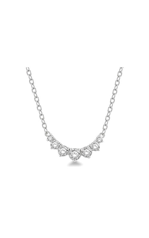 Albert's 14k White Gold .75ctw Gradual Diamond Necklace LJ21017VFGNKWG
