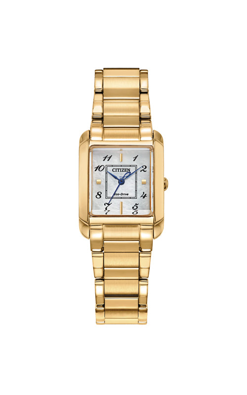 Citizen L Bianca Gold Tone Mother of Pearl Watch EW5602-57D