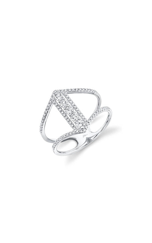 Shy Creation 14k White Gold .53ctw Diamond Ring SC55005463