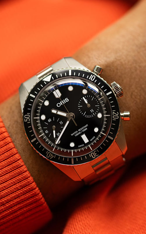 Oris Divers Sixty‑Five Chronograph Watch 01 771 7791 4054-07 8 20 18