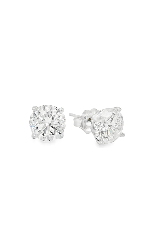 Albert's 18k White Gold 1.24ctw H SI1 4 Prong Martini Diamond Stud Earrings LD24055367/LD24057344
