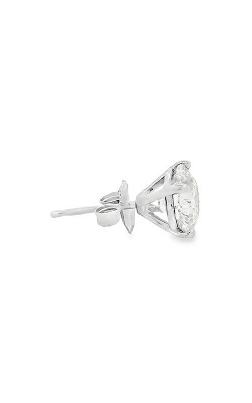 Albert's 18k White Gold 1.50ctw F SI2 4 Prong Martini Diamond Stud Earrings ZZX13632/ZZX13635