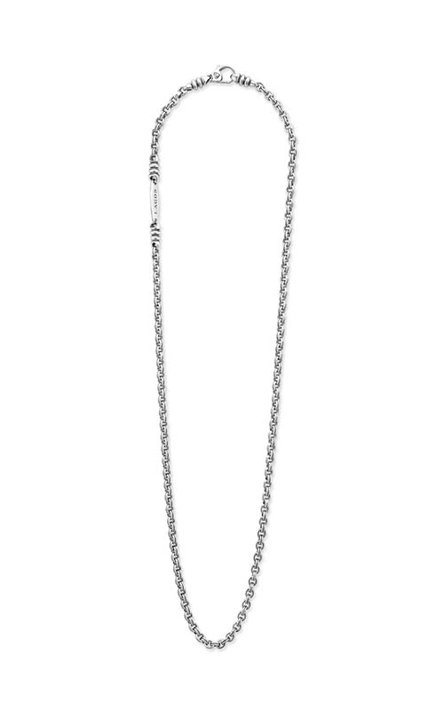 LAGOS Sterling Silver 20" 4mm Double Link Chain Necklace 04-81249-20