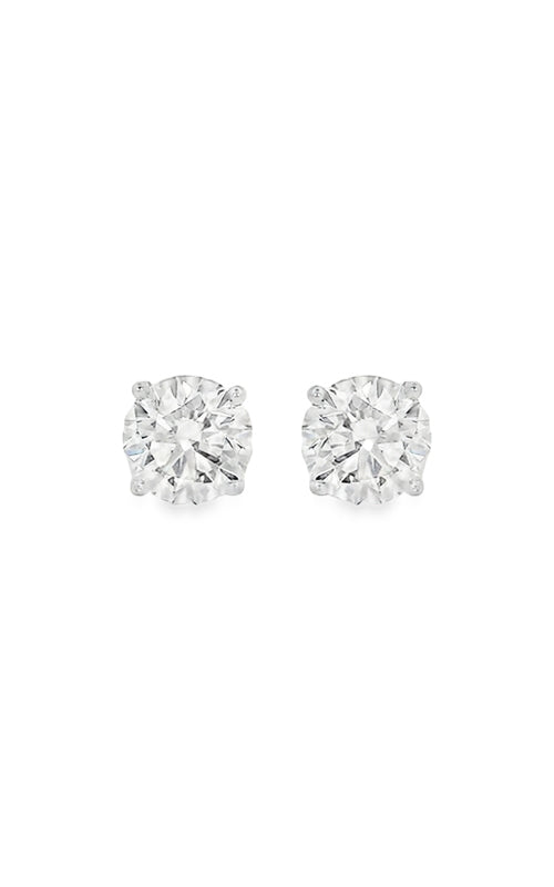 Albert's 18k White Gold 2.80ctw G SI2 4 Prong Martini Stud Earrings R18175/R18176