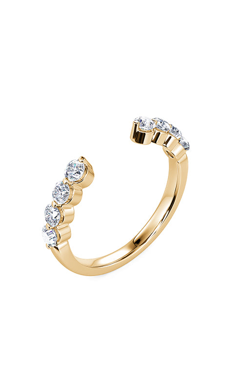 Ashley Lauren 14k Yellow Gold .35ctw Open Shank Diamond Wedding Band B2700-14Y