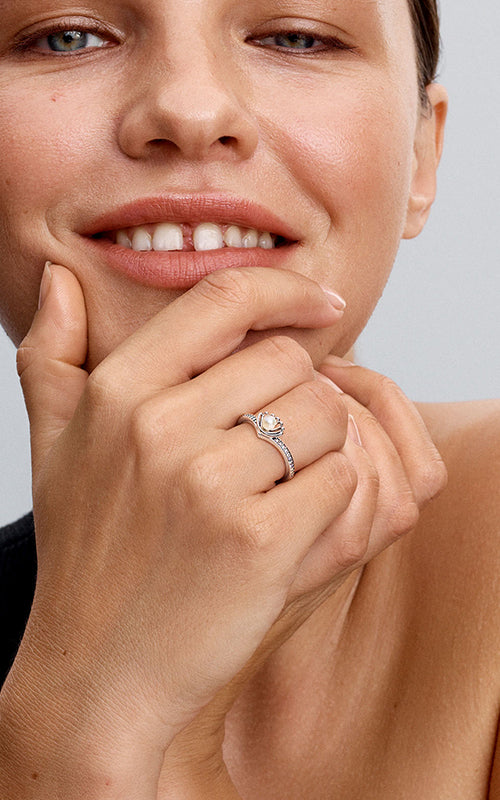 Pandora Disney Princess Ariel Shell Treated Freshwater Cultured Pearl Ring 193654C01-60