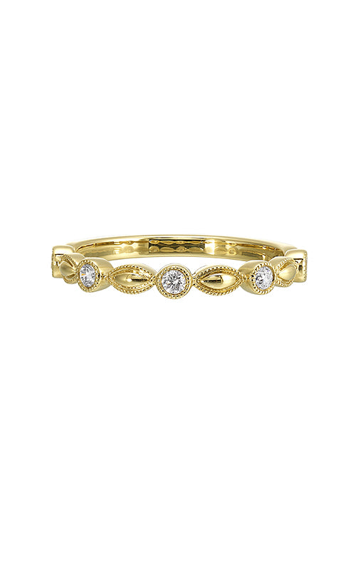 Perfect Love 14k Yellow Gold .14ctw Diamond Band RG13474-4YB