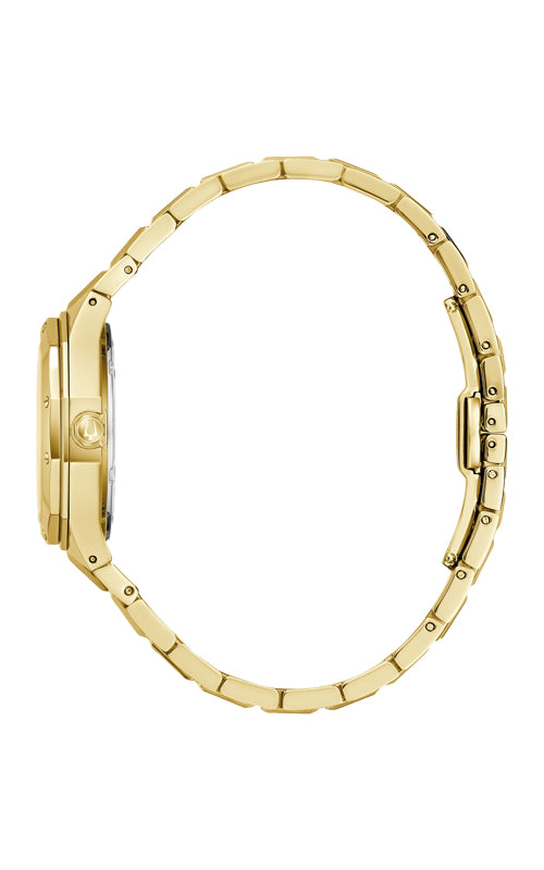Bulova Ladies' Classic Prestige 32mm Gold Tone Mother of Pearl Watch 97M119