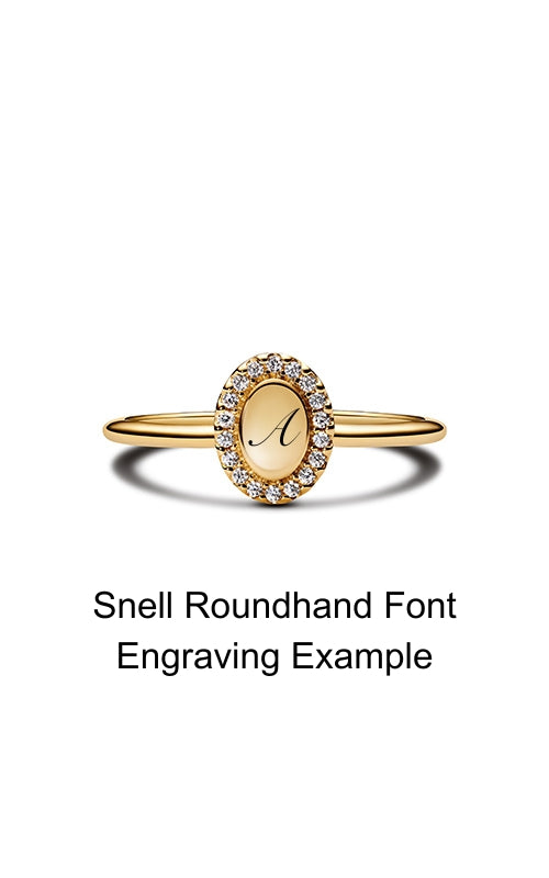 Pandora Engravable Oval Halo Ring 163800C01-54