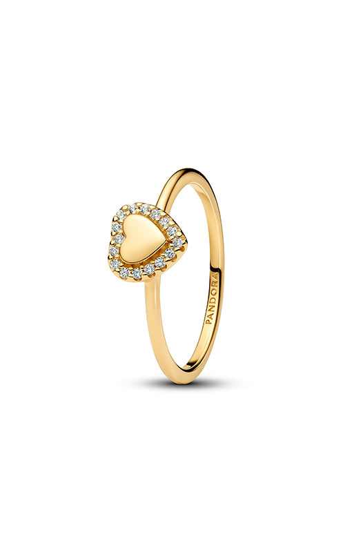 Pandora Engravable Heart Halo Ring 163801C01-56