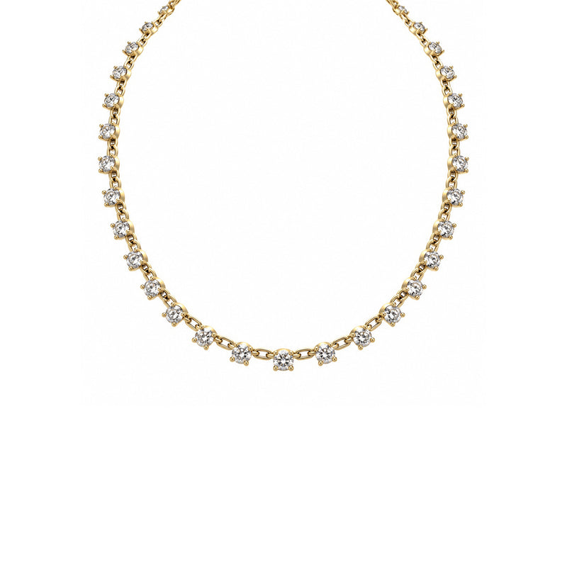 Ashley Lauren 14k Yellow Gold 12ctw Diamond Necklace NF-0769S8Y