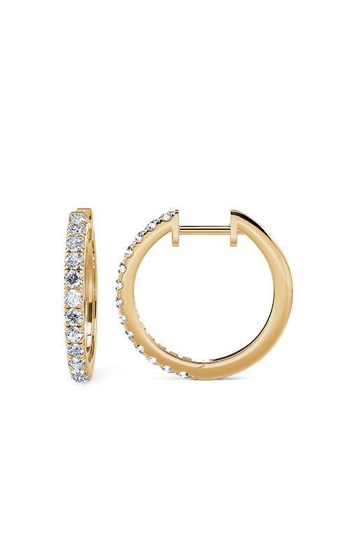 Ashley Lauren 14k Yellow Gold .48ctw Diamond Hoop Earrings E1456-14Y