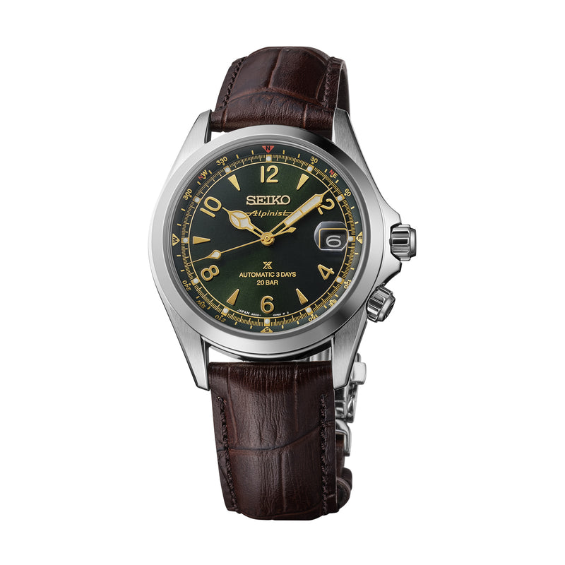 Seiko Prospex Men's Alpinist Automatic Green Dial Watch SPB507