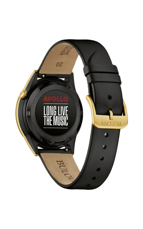 Bulova Men's Apollo 40mm Black Automatic Watch 98A327
