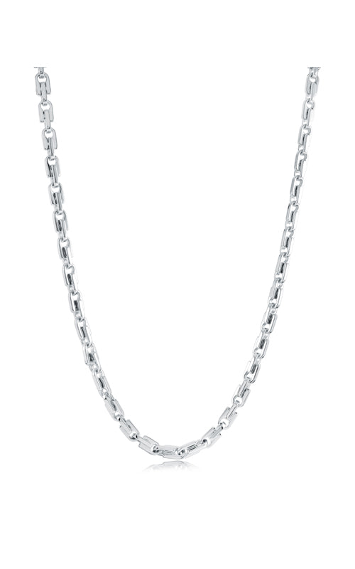 Italgem Stainless Steel 22"-24" 5mm Polished Zipper Adjustable Chain SN123