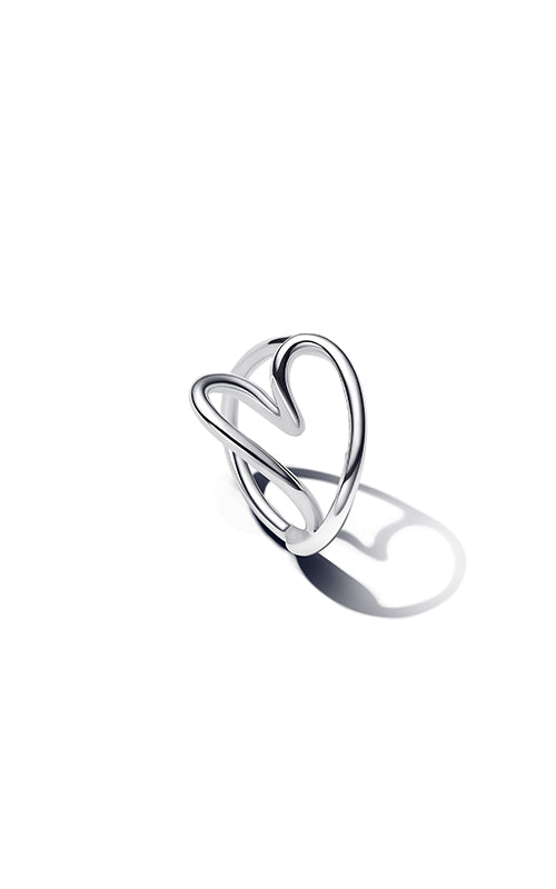 Pandora Organically Shaped Heart Ring 193288C00-58