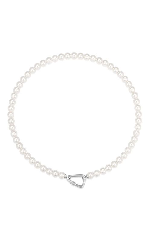 Ania Haie Sterling Silver Lobster Clasp Shell Pearl Necklace N069-03H