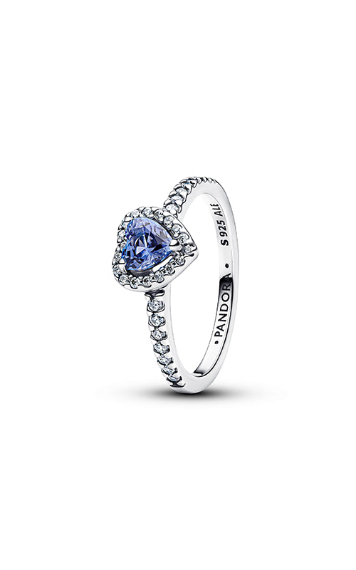 Pandora Sparkling Elevated Heart Ring 198421C05-52