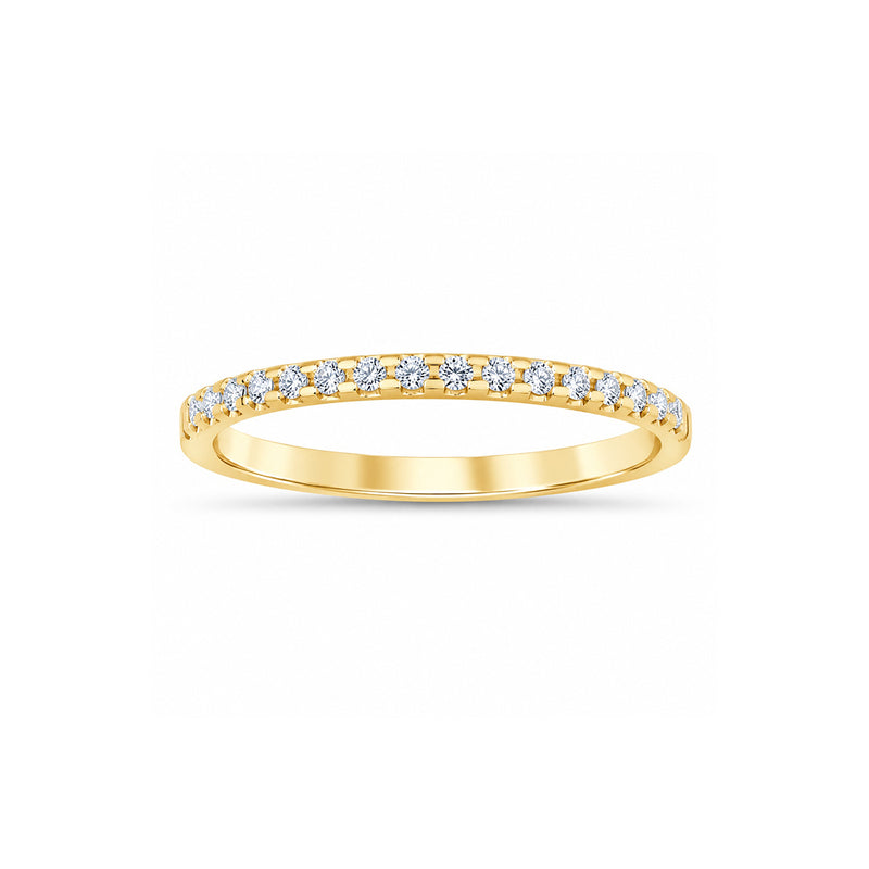 Albert's 14k Yellow Gold 1/7ctw Round Diamond Wedding Band ZGR0372YD