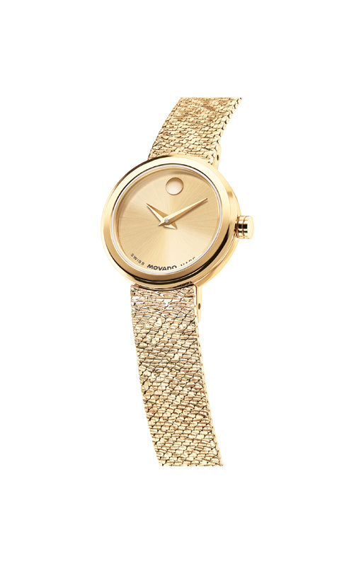 Movado Museum Velura Gold Tone Watch 0607864