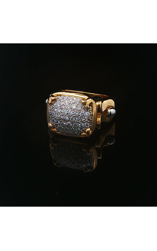 Albert's Estate 18K Yellow Gold .77CTW Round Diamond Cocktail Ring EDRIN03900