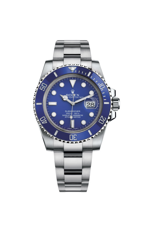 Pre-Owned Rolex Submariner 18K White Gold 40MM 116619LB