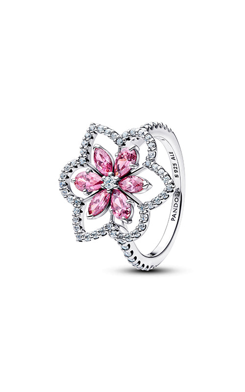 Pandora Double Flower Cocktail Ring 194577C01-58