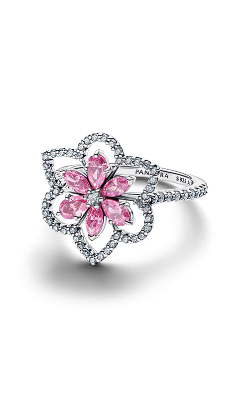 Pandora Double Flower Cocktail Ring 194577C01-58