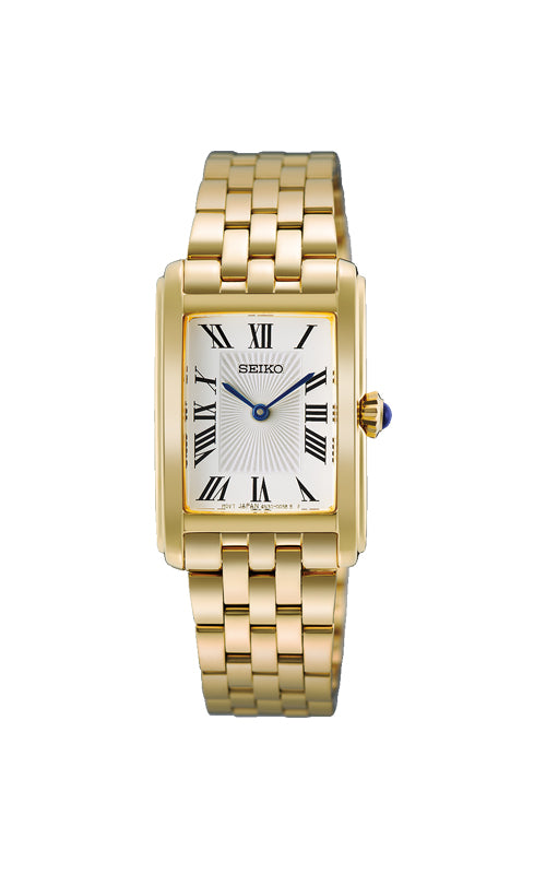 Seiko Essentials Ladies' Two Tone White Dial Watch HGG001