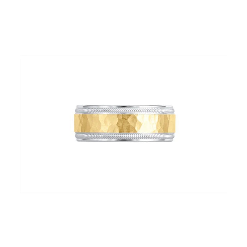 Verragio 14k Two Tone Men's Wedding Band VWS-208-7WYW