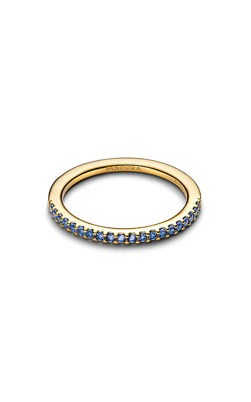 Pandora Sparkling Blue Half-Eternity Band Ring 162999C02-54
