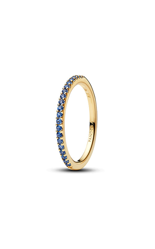Pandora Sparkling Blue Half-Eternity Band Ring 162999C02-58