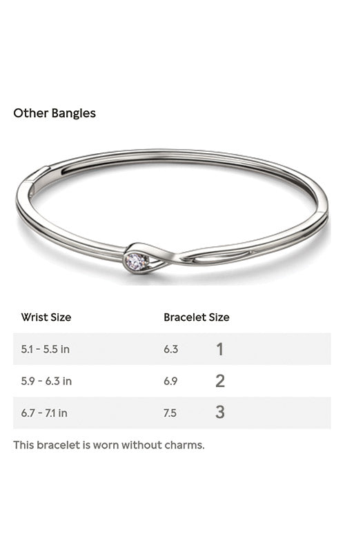 Pandora Organically Shaped Stone-Set Bangle 564655C01-3