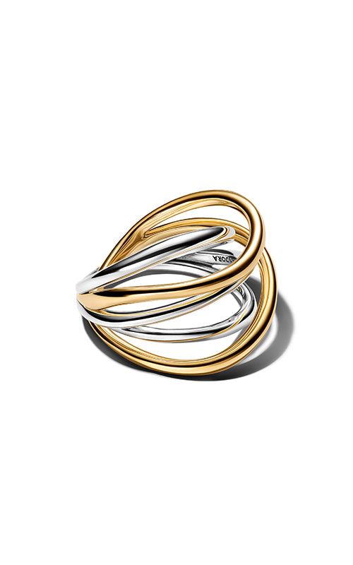 Pandora Two-Tone Entwined Band Ring 164673C00-58