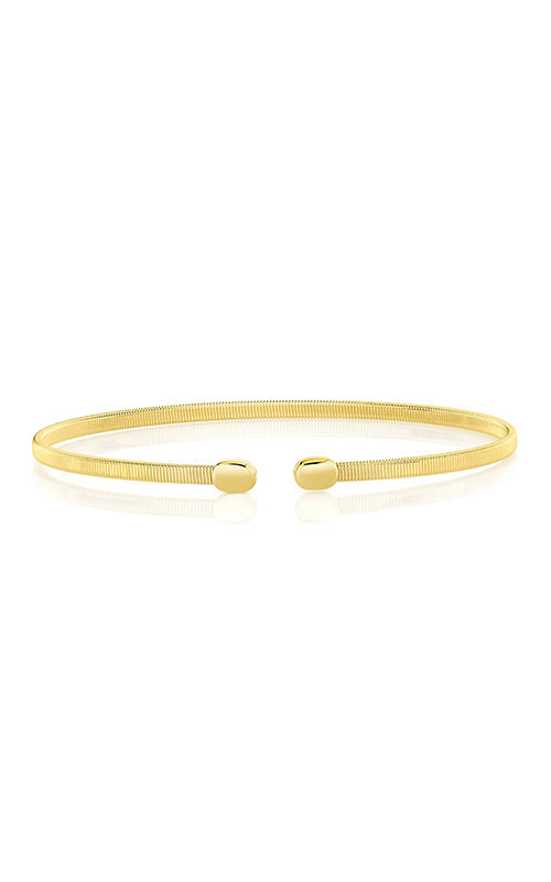 Shy Creation 14k Yellow Gold 2.5mm Open Bangle B22001133GOV2ZS