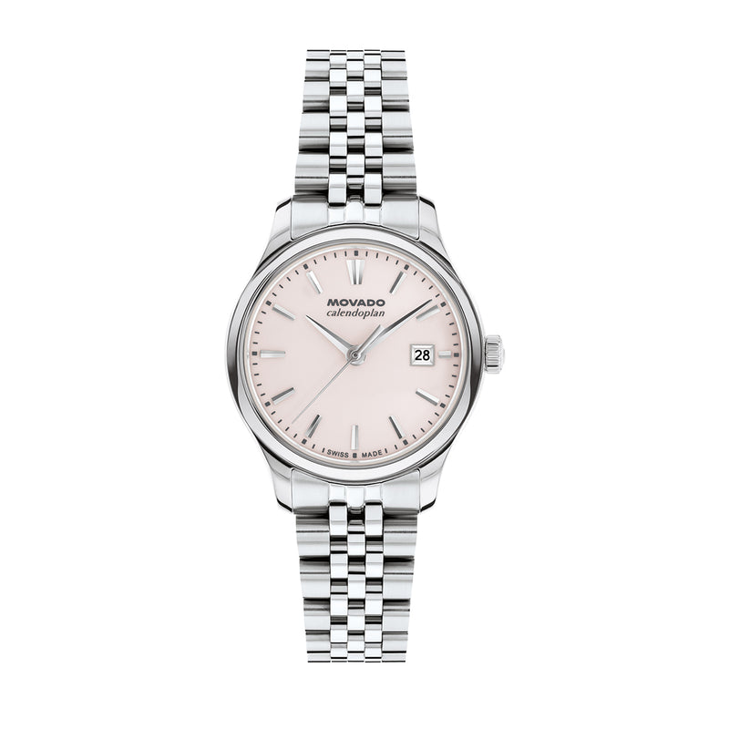 Movado Ladies' Calendoplan Pale Pink Watch 3650231