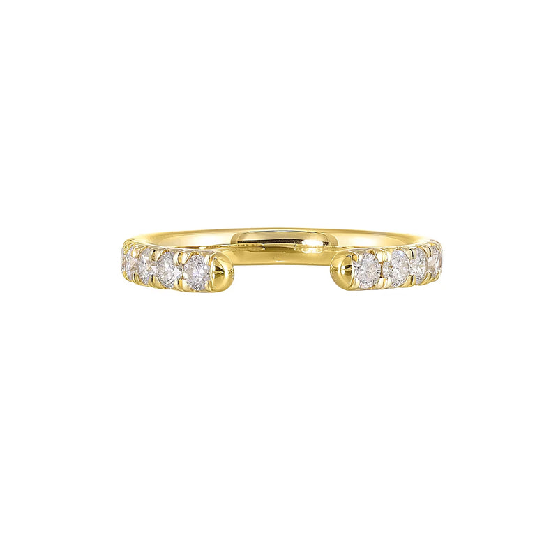 Albert's 14k Yellow Gold 1/2ctw Open Stackable Band RG16195-4YB