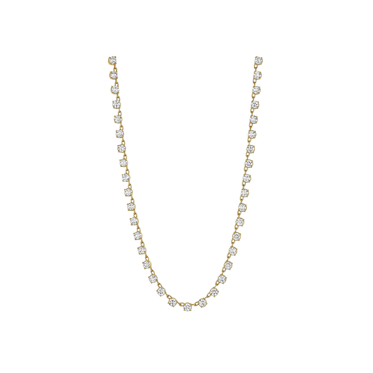 Ashley Lauren 14k Yellow Gold 19.86ctw G-J Diamond Necklace NF-0770X5Y4