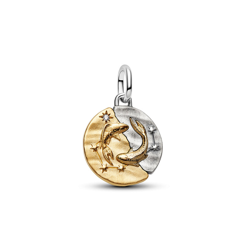 Pandora Pisces Zodiac Medallion Charm 764991C01