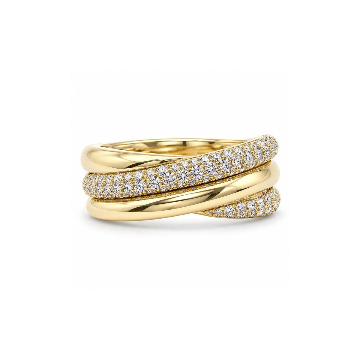 Ashley Lauren 14k Yellow Gold 5/8ctw Diamond Ring FRA-0729AC4Y