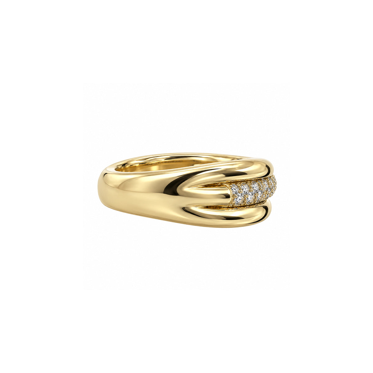 Ashley Lauren 14k Yellow Gold 5/8ctw Diamond Ring FRA-0729AC4Y